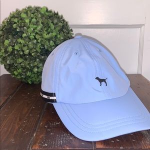 NWOT PINK Victoria secret adjustable hat. Dog logo
